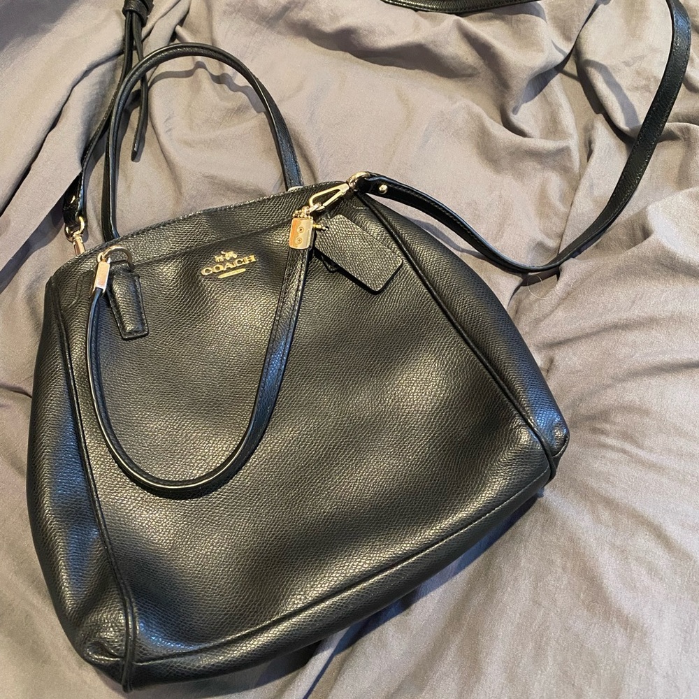 Coach black crossbody purse